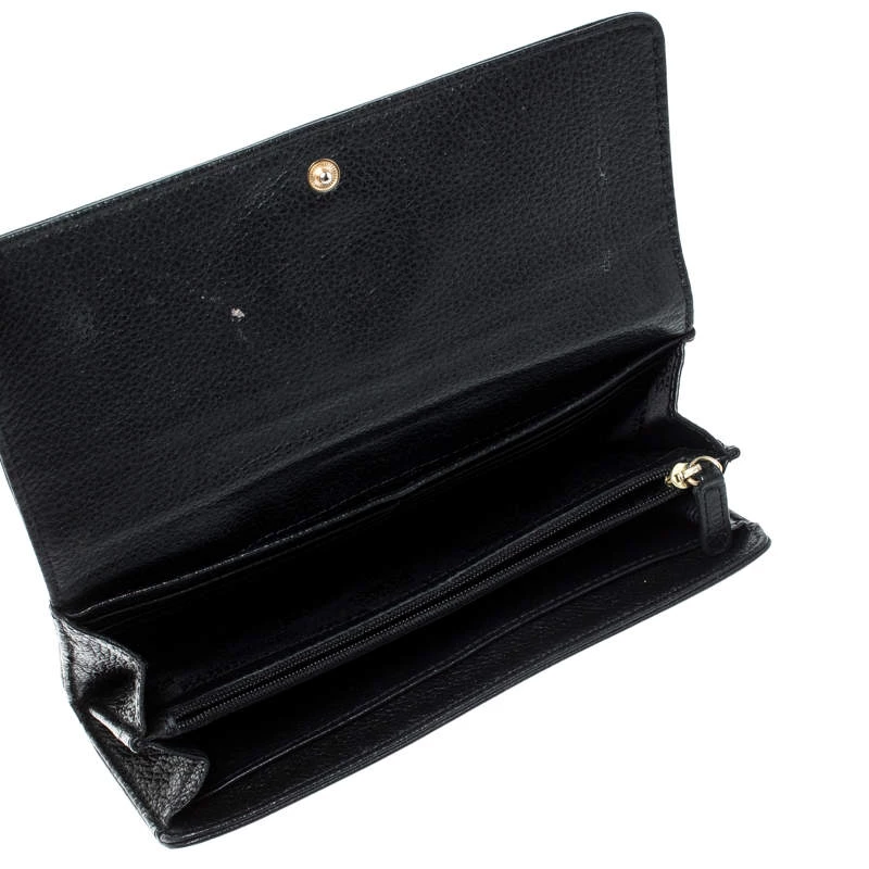 Michael Kors Black Leather Fulton Wallet For Women - Image 2