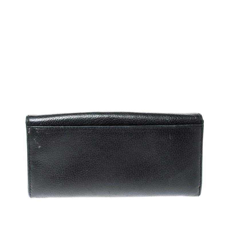 Michael Kors Black Leather Fulton Wallet For Women - Image 4