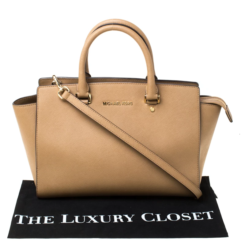 Michael Michael Kors Brown Leather Medium Selma Tote For Women - Image 12