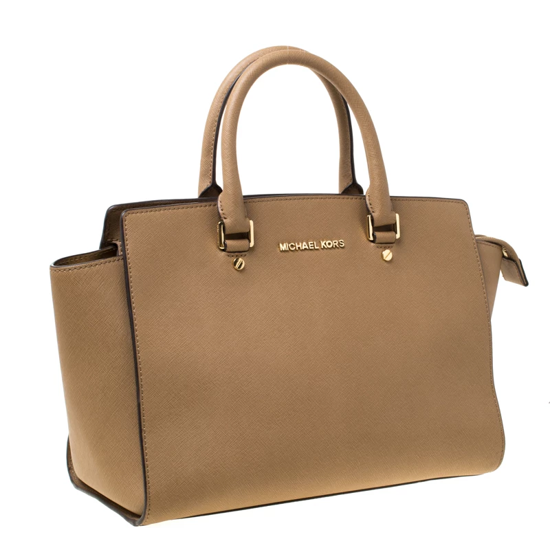 Michael Michael Kors Brown Leather Medium Selma Tote For Women - Image 3