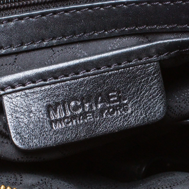 MICHAEL Michael Kors Black Signature Coated Canvas And Leather Tote For Women - Image 9