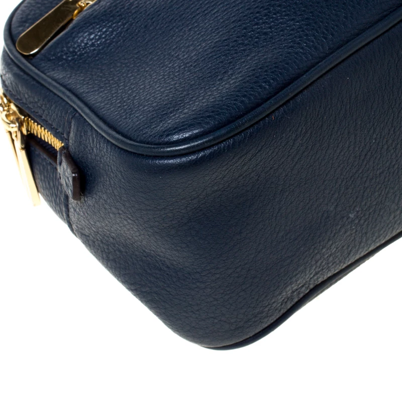 MICHAEL Michael Kors Blue Leather Crossbody Bag For Women - Image 11