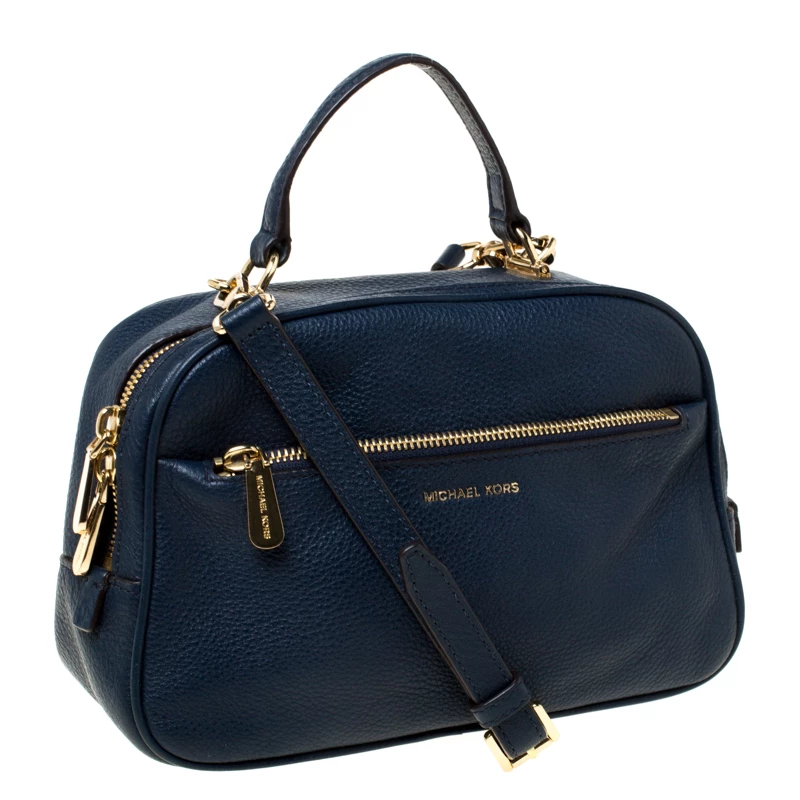 MICHAEL Michael Kors Blue Leather Crossbody Bag For Women - Image 3
