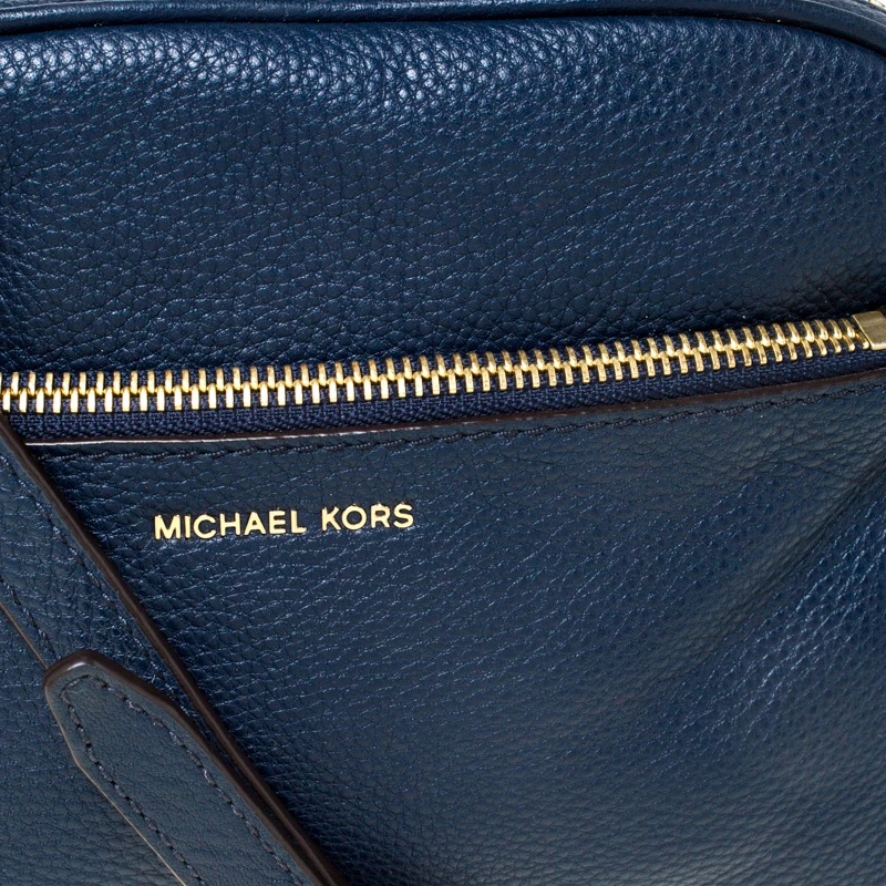 MICHAEL Michael Kors Blue Leather Crossbody Bag For Women - Image 5
