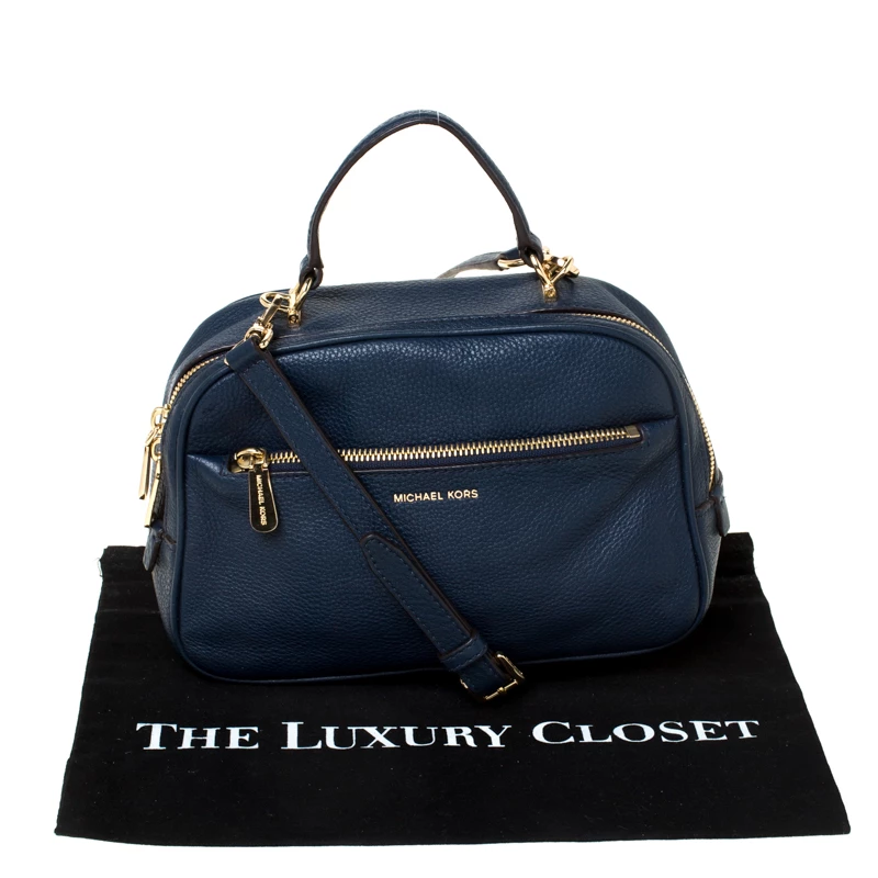 MICHAEL Michael Kors Blue Leather Crossbody Bag For Women - Image 10