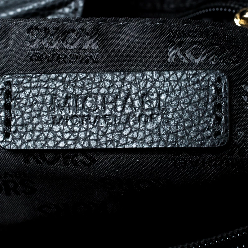 MICHAEL Michael Kors Black Leather Tote For Women - Image 9