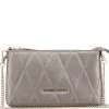 Michael Kors Versace Jeans Gray Quilted Faux Leather Clutch Bag For Women