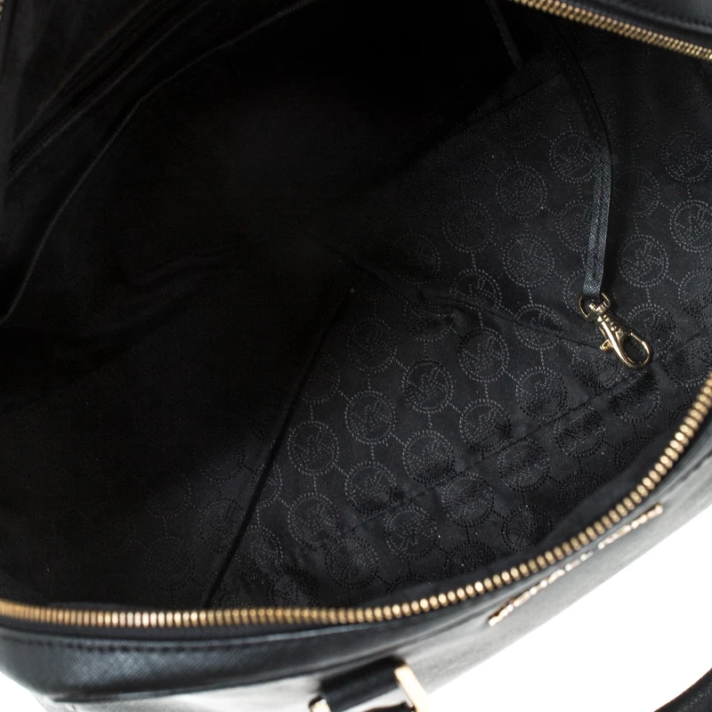 MICHAEL Michael Kors Black Leather Cindy Dome Satchel For Women - Image 7