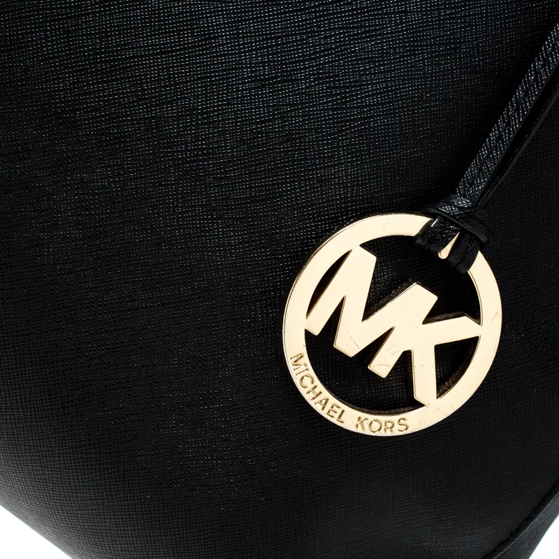 MICHAEL Michael Kors Black Leather Cindy Dome Satchel For Women - Image 5