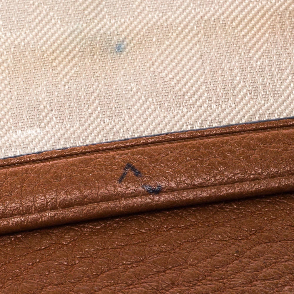 Michael Kors Brown Leather Flap Compact Wallet For Women - Image 8