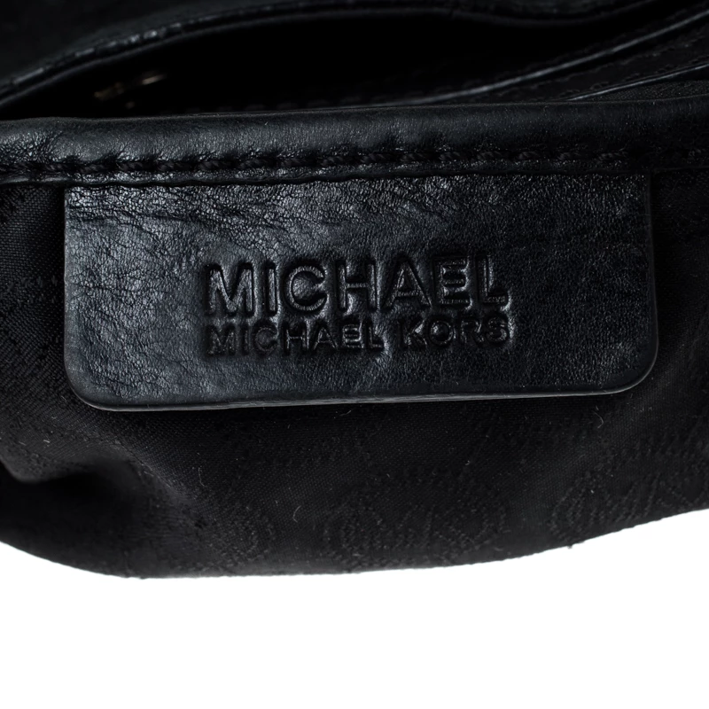 MICHAEL Michael Kors Black Python Embossed Leather Tote For Women - Image 8