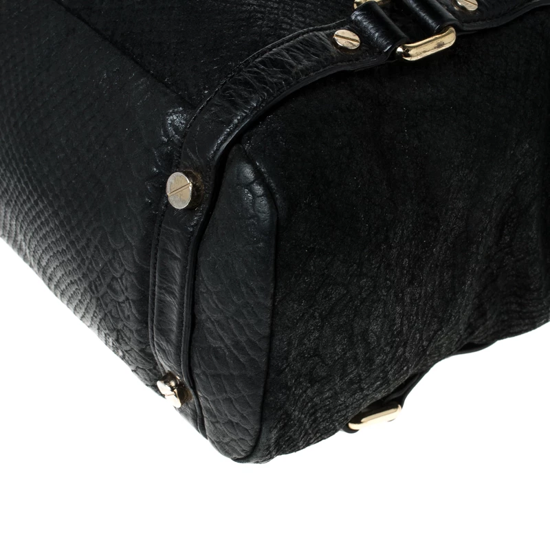 MICHAEL Michael Kors Black Python Embossed Leather Tote For Women - Image 11