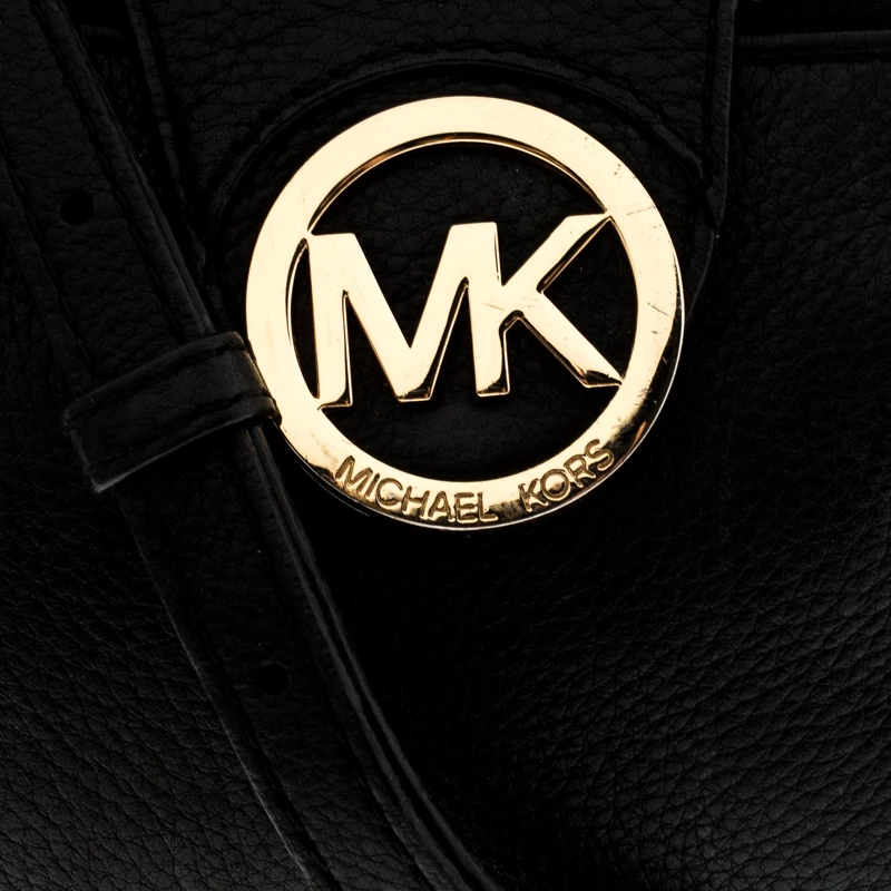 MICHAEL Michael Kors Black Leather Mini Crossbody Bag For Women - Image 5