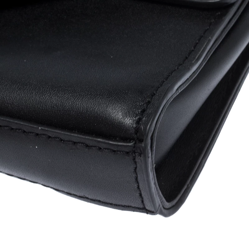 Michael Kors Black/Silver Signature Canvas And Python Embossed Leather Fanny Pack Belt Bag For Women - Image 11