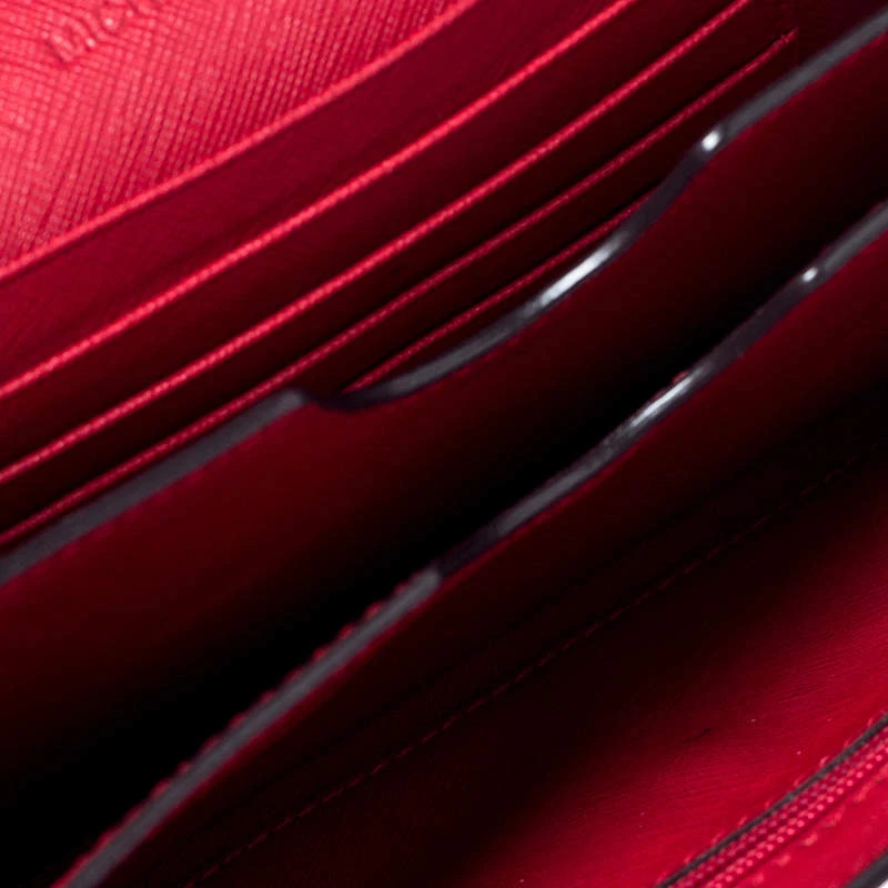 Michael Kors Red Leather Mini Crossbody Bag For Women - Image 7