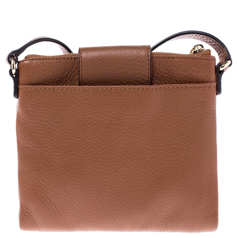 Michael Kors Tan Leather Crossbody Bag For Women - Image 4