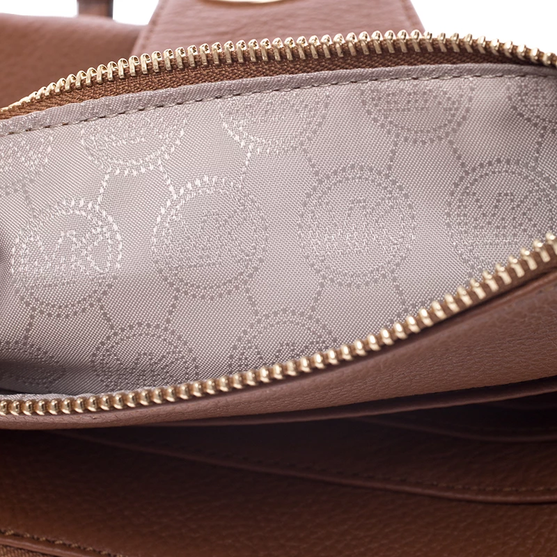 Michael Kors Tan Leather Crossbody Bag For Women - Image 9