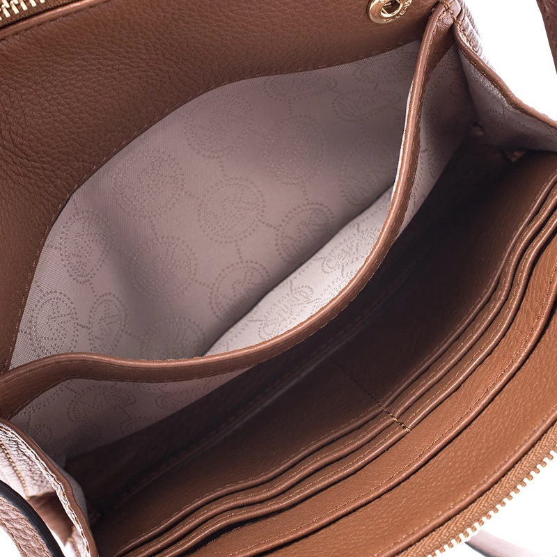 Michael Kors Tan Leather Crossbody Bag For Women - Image 7