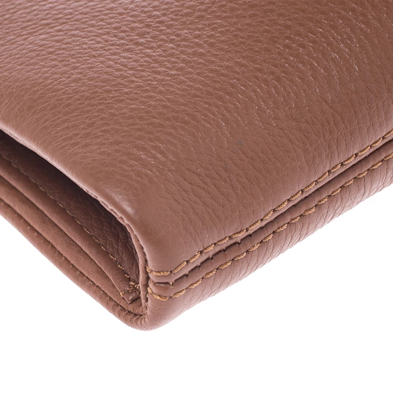 Michael Kors Tan Leather Crossbody Bag For Women - Image 12