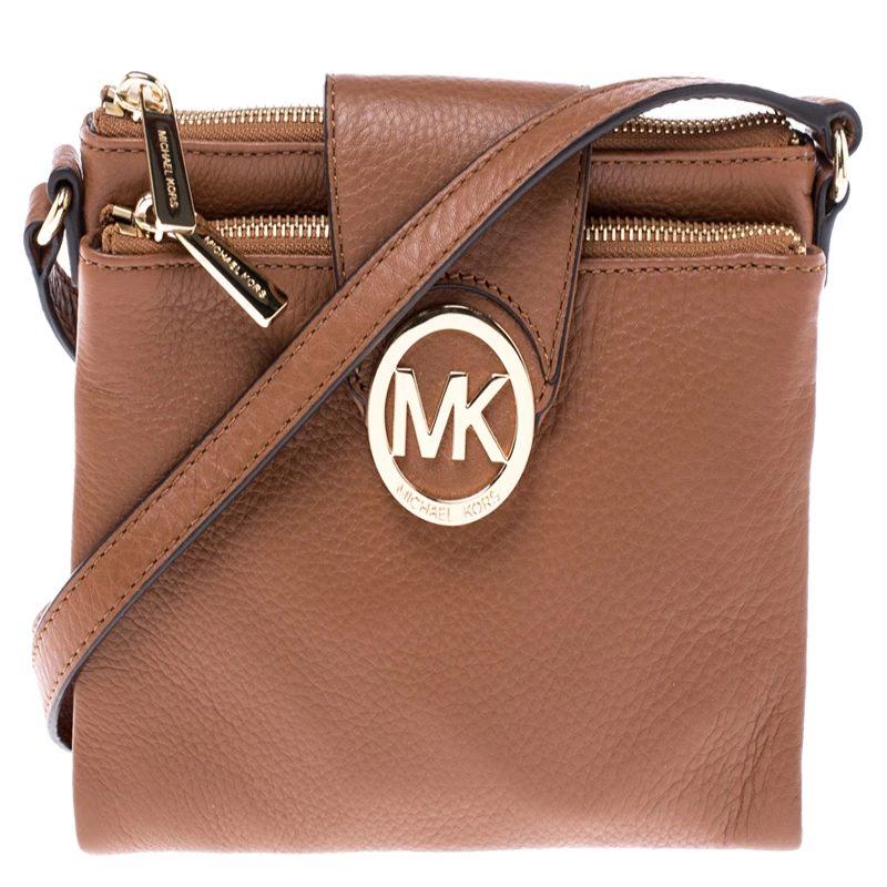 Michael Kors Tan Leather Crossbody Bag For Women