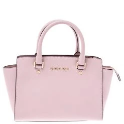 Michael Michael Kors Pink Saffiano Leather Selma Tote For Women