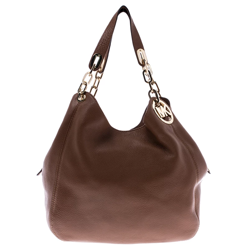 MICHAEL Michael Kors Brown Leather Fulton Shoulder Bag For Women - Image 4