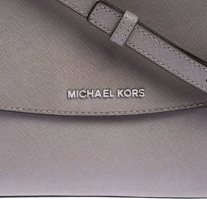 Michael Kors Grey Leather Ava Top Handle Bag For Women - Image 5