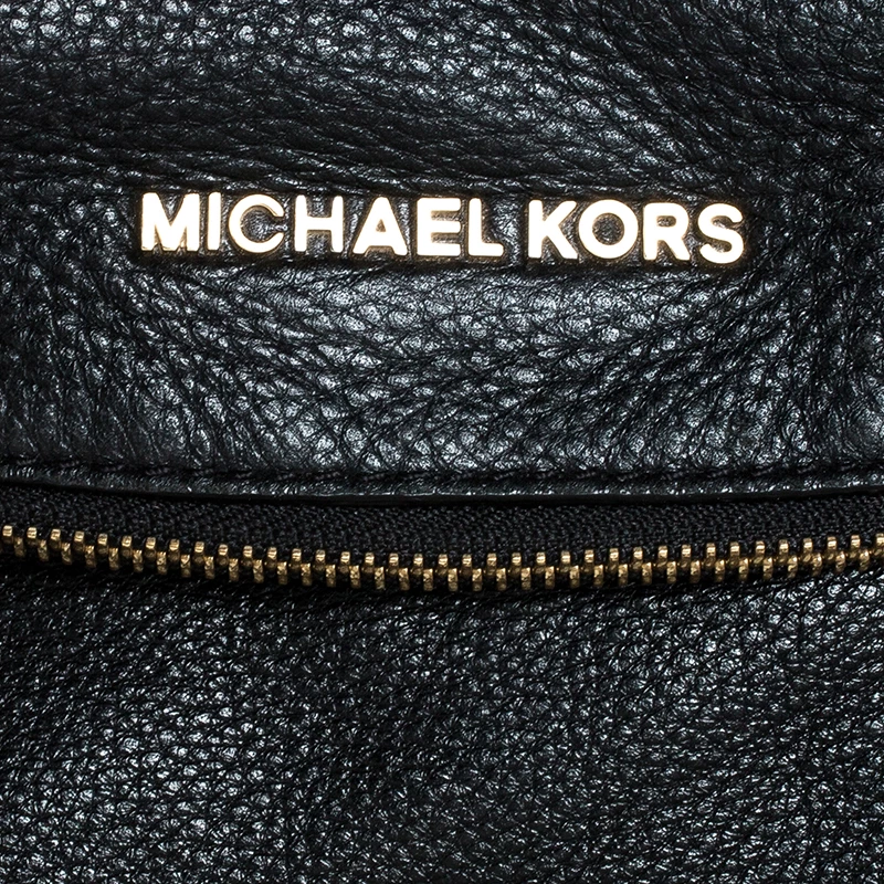 Michael Kors Black Leather Bedford Tassel Shoulder Bag For Women - Image 5