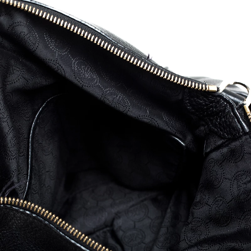 Michael Kors Black Leather Bedford Tassel Shoulder Bag For Women - Image 7