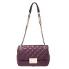 Michael Kors Burgundy Quilted Leather Sloan Chain Shoulder Bag For Women