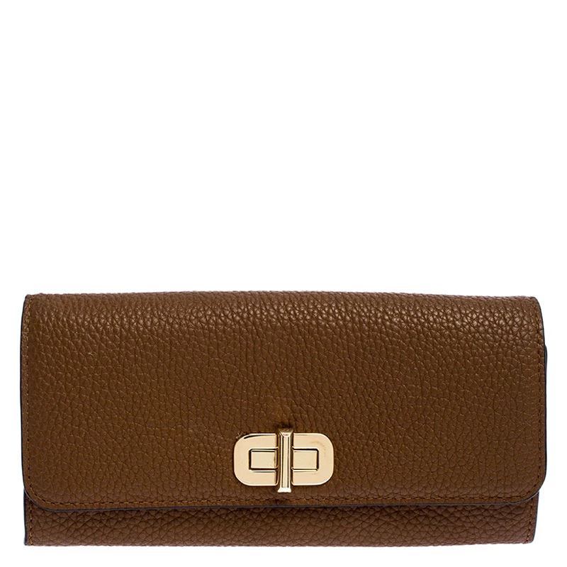 Michael Kors Tan Leather Karson Wallet For Women