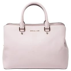 Michael Kors Pink Saffiano Leather Medium Satchel For Women