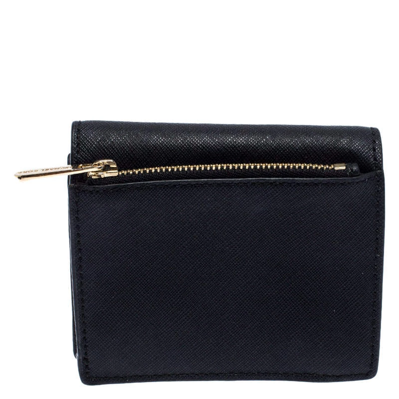 Michael Kors Black Leather Carryall Card Case Wallet For Women - Image 4
