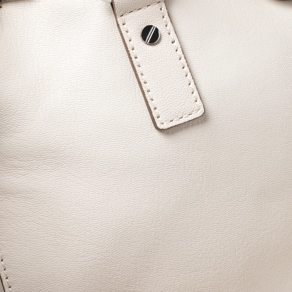 Michael Michael Kors Cream Leather Hamilton Tote For Women - Image 5
