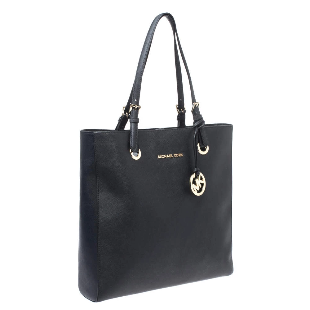 MICHAEL Michael Kors Black Leather Jet Set Tote For Women - Image 3