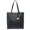 MICHAEL Michael Kors Black Leather Jet Set Tote For Women