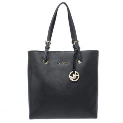 MICHAEL Michael Kors Black Leather Jet Set Tote For Women