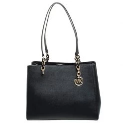 Michael Kors Black Leather Sofia Tote For Women