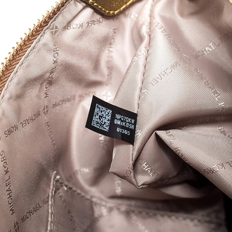 Michael Kors Gold Leather Large Ciara Tote For Women - Image 8