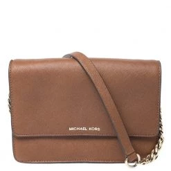 Michael Kors Brown Leather Crossbody Bag For Women