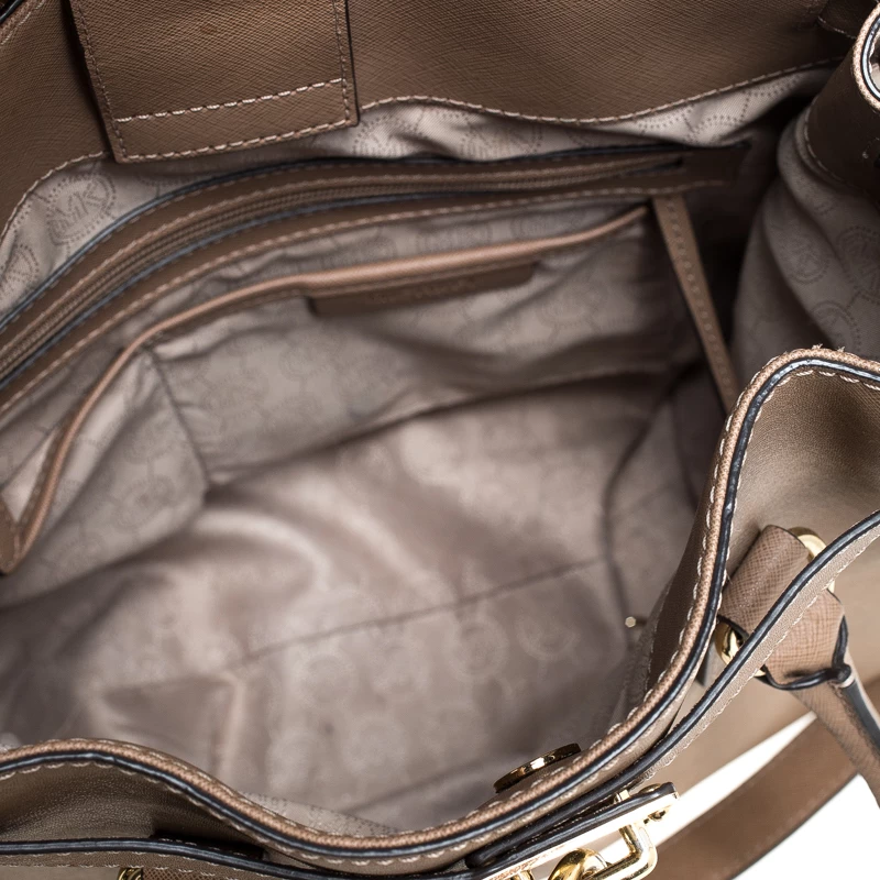 MICHAEL Michael Kors Brown Leather Large Hamilton North South Tote For Women - Image 7