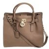 MICHAEL Michael Kors Brown Leather Large Hamilton North South Tote For Women