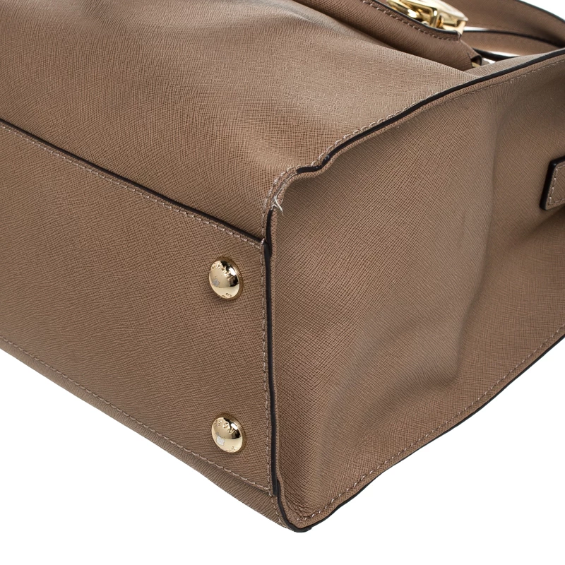 MICHAEL Michael Kors Brown Leather Large Hamilton North South Tote For Women - Image 11