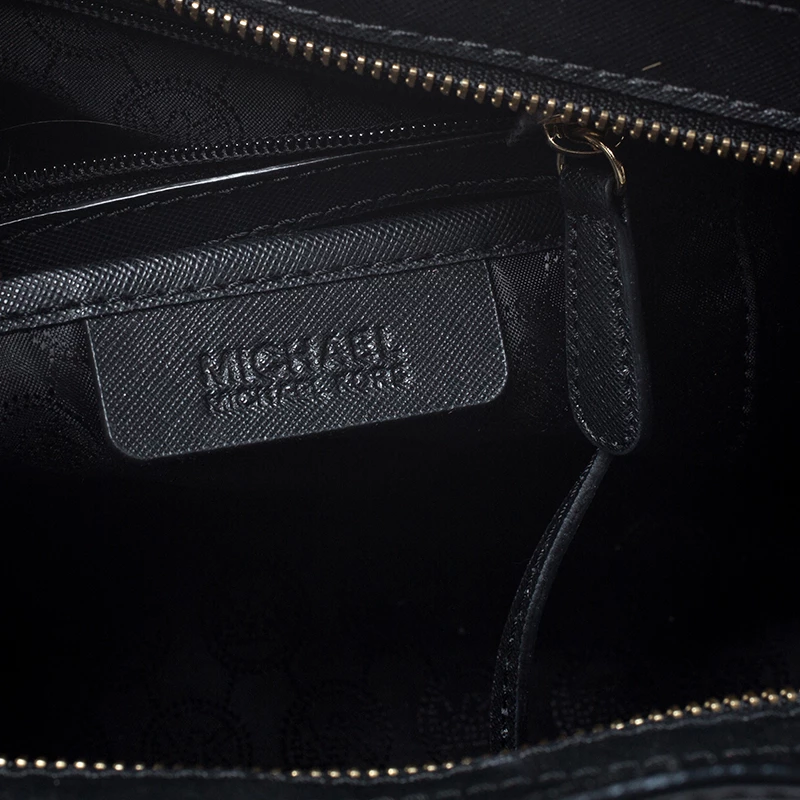 MICHAEL Michael Kors Black Leather Selma Satchel For Women - Image 9