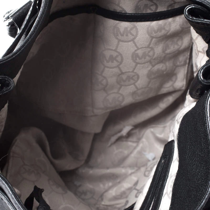 MICHAEL Michael Kors Black Leather Hamilton Tote For Women - Image 7