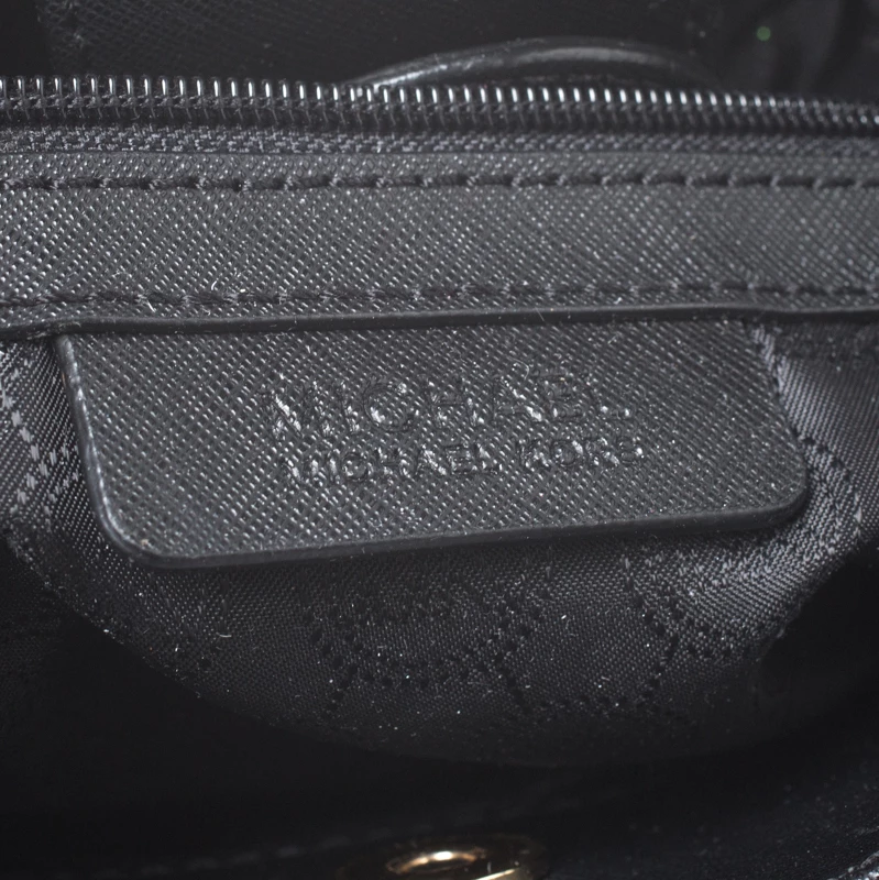 Michael Kors MICHAEL Micheal Kors Black Leather East/West Hamilton Tote For Women - Image 8