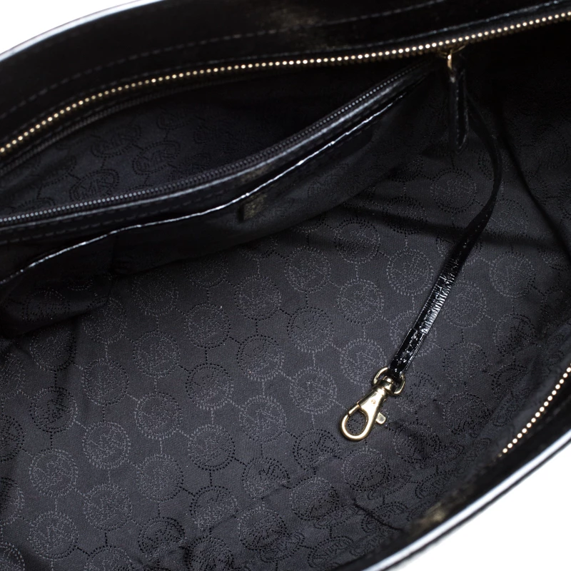 MICHAEL Michael Kors Black Patent Leather Selma Tote For Women - Image 7