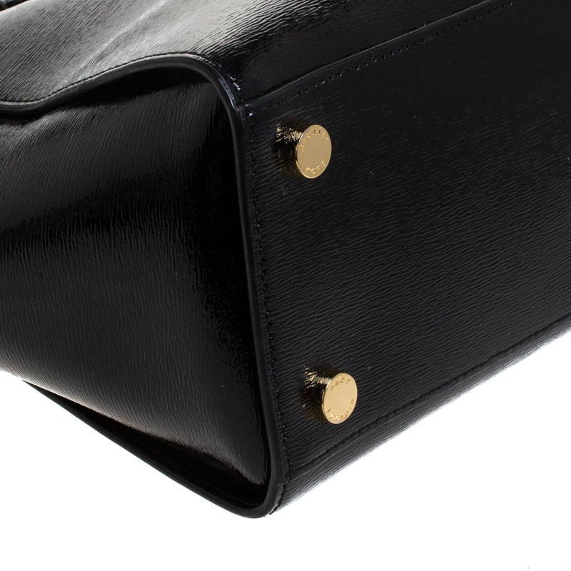 MICHAEL Michael Kors Black Patent Leather Selma Tote For Women - Image 10