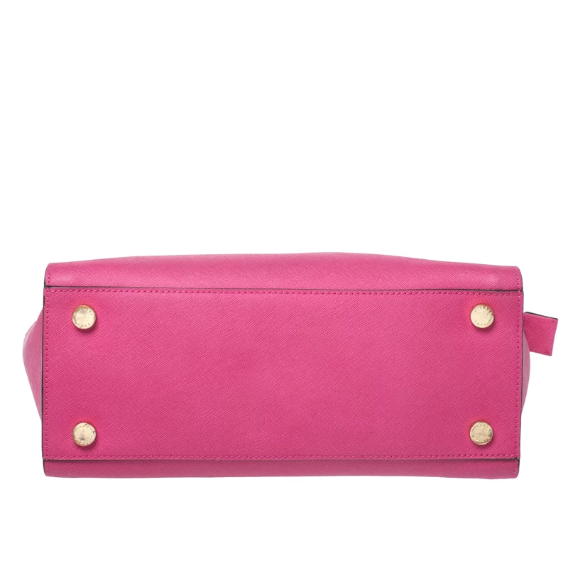 MICHAEL Michael Kors Fuchsia Leather Large Selma Tote For Women - Image 6