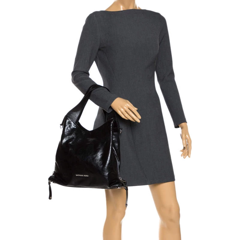 MICHAEL Michael Kors Black Leather Large Devon Tote For Women - Image 2